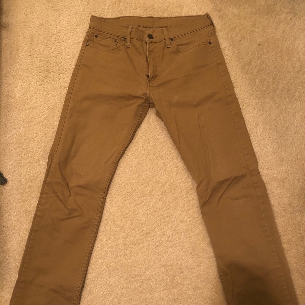 Mens Pants - Levi's - Khaki - 32/32